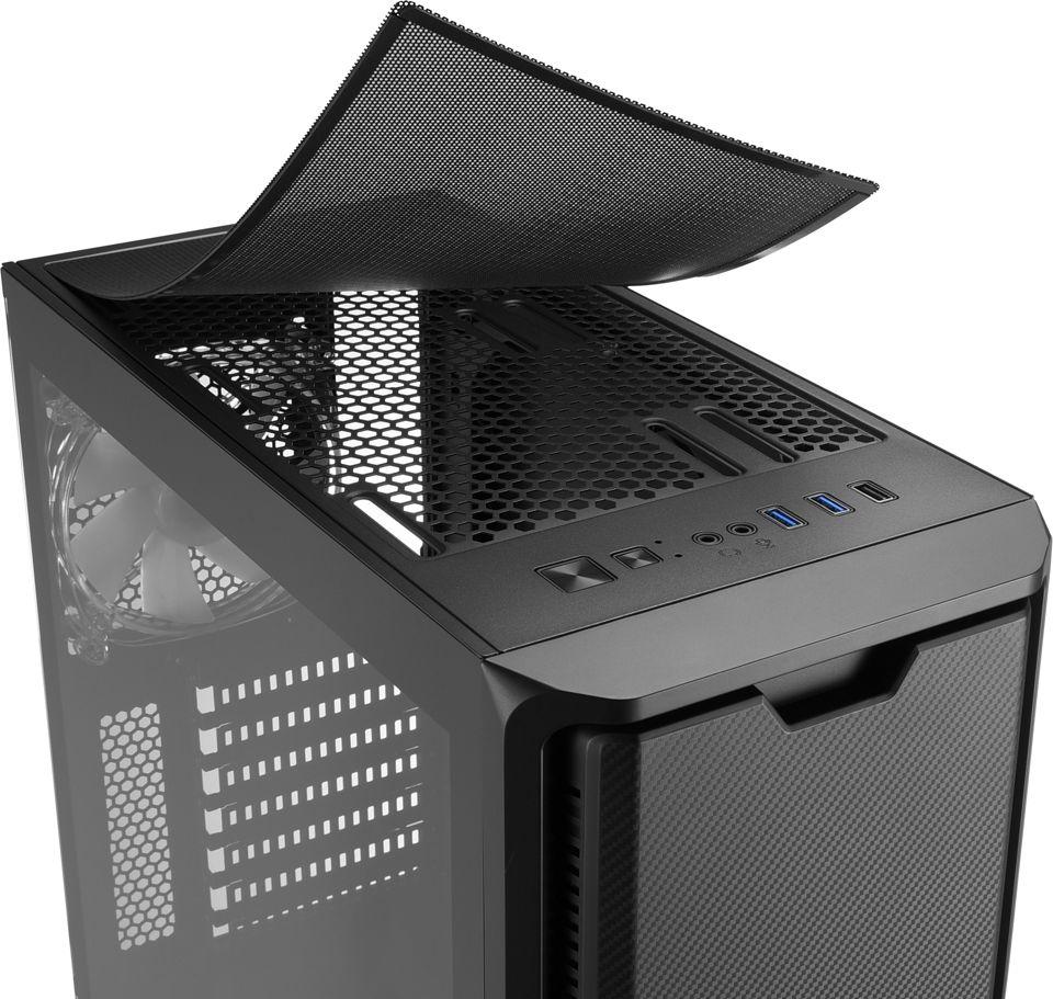 Kasë për kompjuter Sharkoon SK3, RGB, i zi