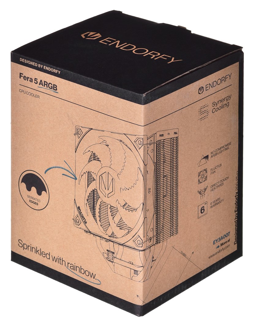 Ftohës CPU Endorfy Fera 5 ARGB, 120mm, i zi