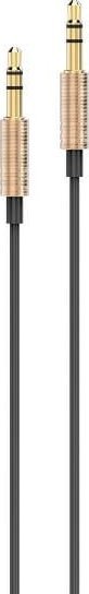 Kabllo audio Awei AUX-001, Jack 3.5 mm në Jack 3.5 mm, 1 m, ngjyrë gold