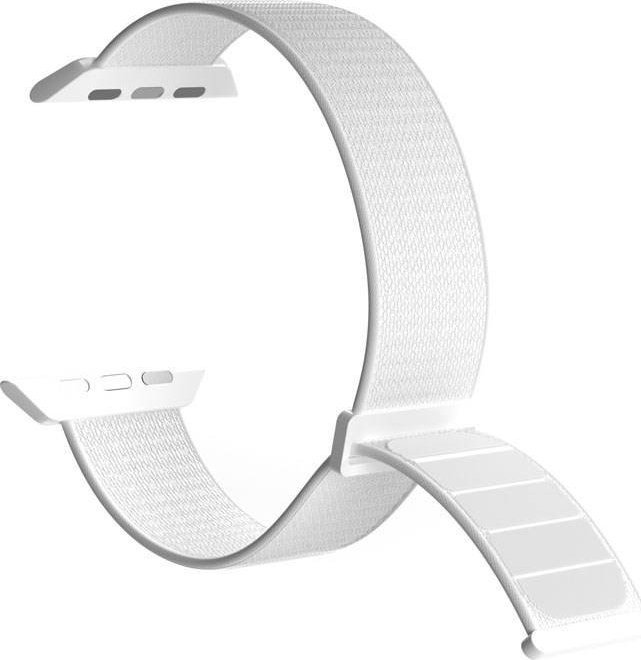 Rrip ore Puro Nylon Sport për Apple Watch 40/41mm, najlon, i bardhë