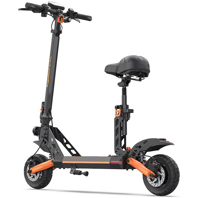 Skuter elektrik Kukirin G2 Pro, motor 600W, bateri 48V 15Ah, e zezë portokalli