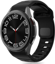 Rrip silikoni Tech-Protect Silicone Line për Samsung Galaxy Watch 4 5 6 7 FE, 40-47mm, i zi