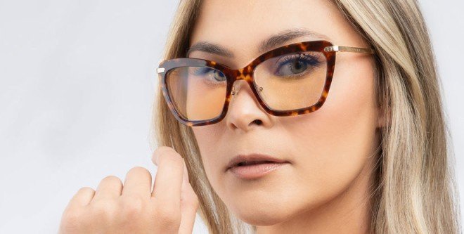 Syze kompjuteri Gunnar Anna, gaming, lente të qarta, kafe Tortoiseshell