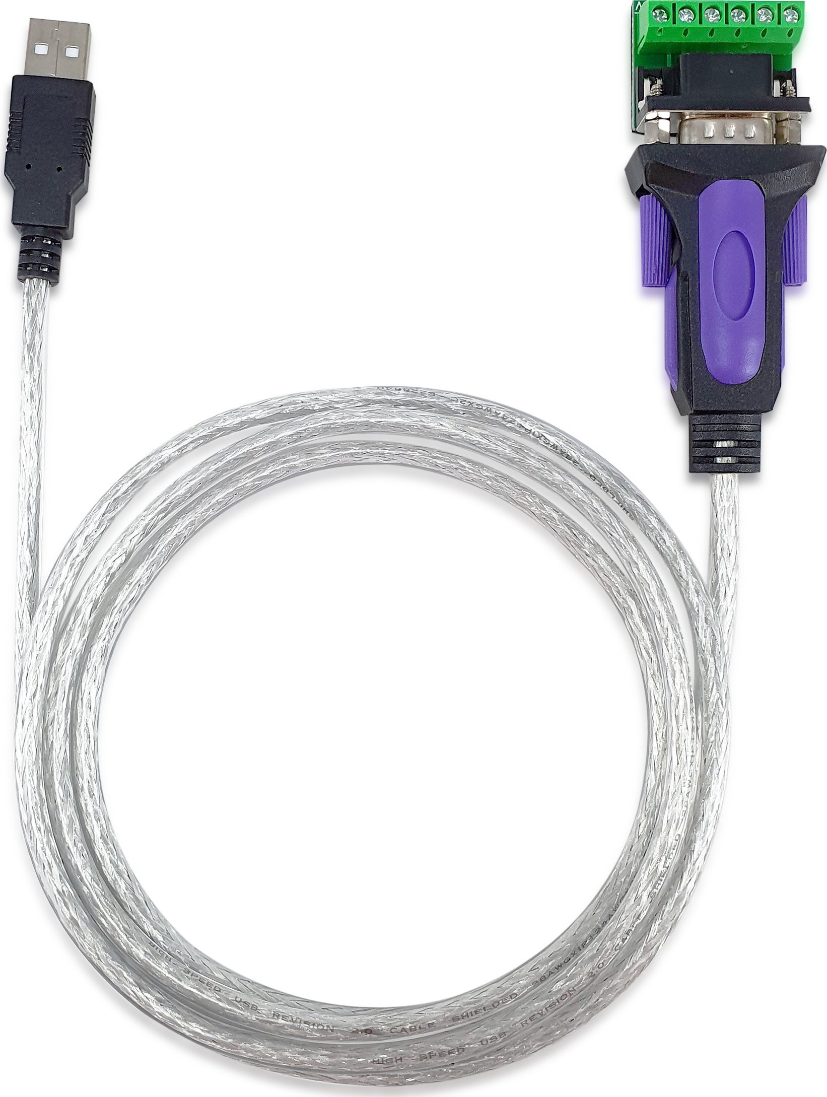 Адаптер USB во Сериски Equip, RS-422 RS-485 DB9, црн