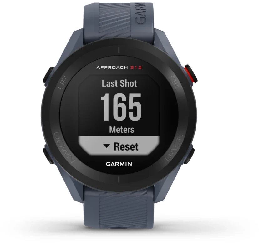 Orë sportive Garmin Approach S12, GPS, 30 orë bateri, blu