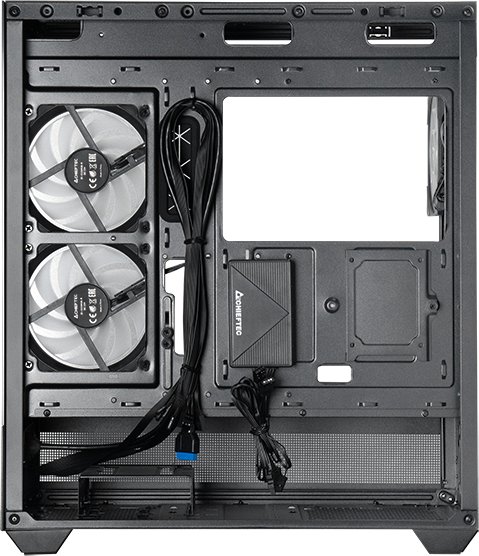 Kuti kompjuteri Chieftec GT-01B-OP MIDI Tower, xham i temperuar, ATX mATX Mini ITX, e zezë
