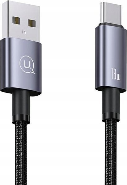 Kabllo USB në USB C Usams SJ663USB01, 3A, 1.2m, çelik tarnish