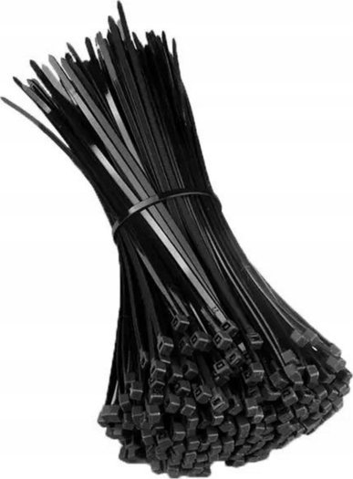 Lidhëse kabllosh plastike, 2.5x200 mm, set 100 copë, të zeza