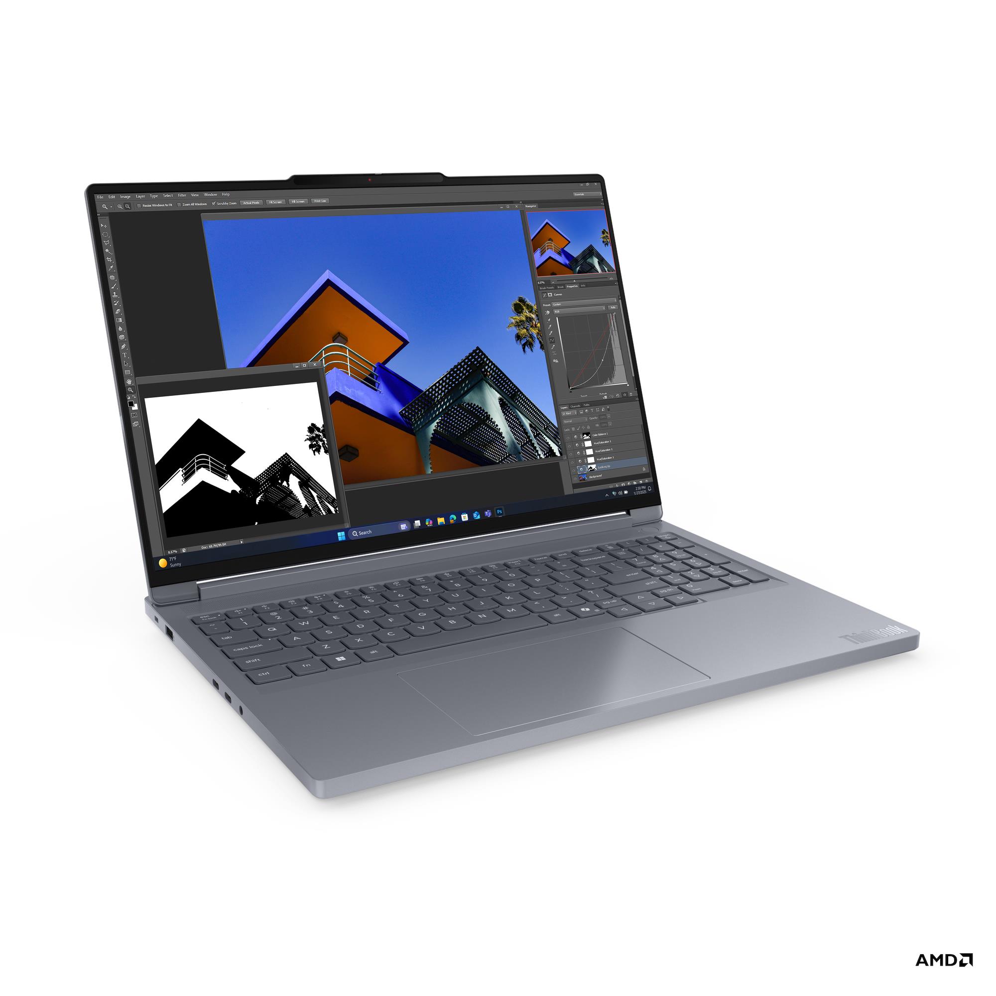 Laptop Lenovo ThinkBook 16p G6 ADR, 16", AMD Ryzen 9-8940HX, 32GB RAM, 512GB SSD, NVIDIA GeForce RTX 5060, i hirtë