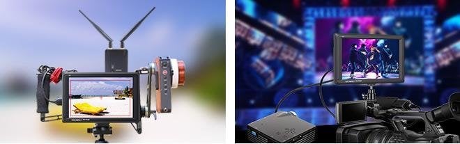 Monitor për kamera Feelworld FW279, 7", IPS, 4K, i zi