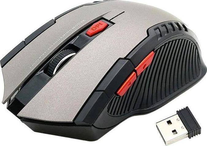 Maus gaming optik wireless, 1600 DPI, USB, argjendtë