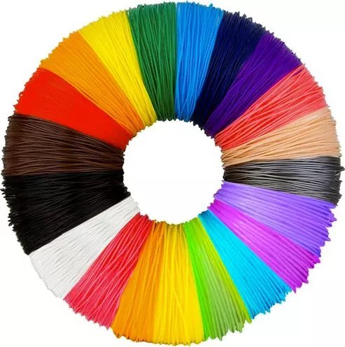 Set filament PLA për 3D pen, 20 fije, 400m, shumëngjyrëshe