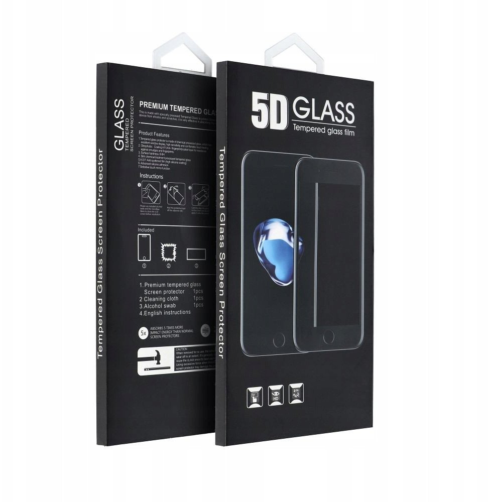 Заштитна фолија од стакло Honor 400 Pro 5G, 5D, калено стакло, со црна рамка