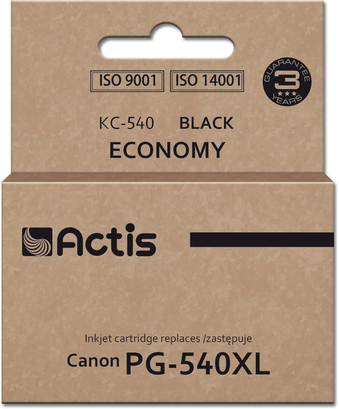 Kasetë boje Actis KC-540 Supreme, zëvendësim Canon PG-540XL, 22 ml, e zezë