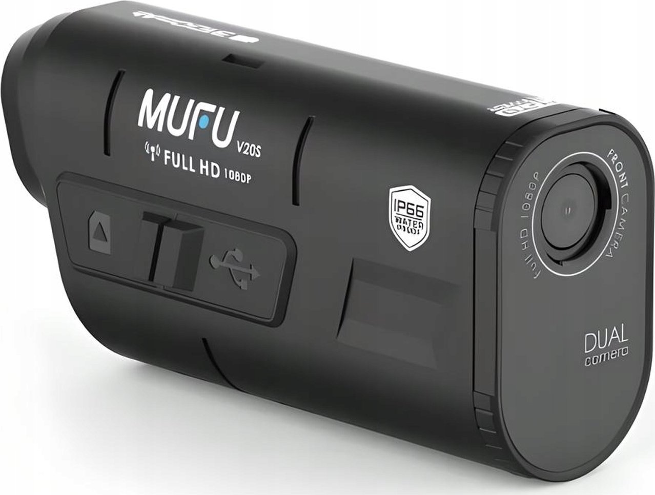 Kamerë sigurie për motoçikletë MUFU Motocam V20S, Full HD, IP66, e zezë