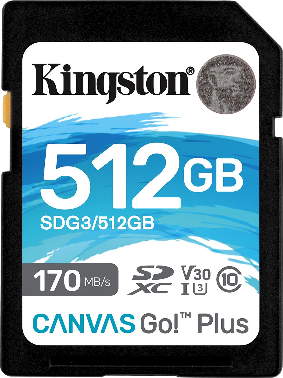 Kartë memorie Kingston SDXC Canvas Go!, 512 GB Class 10 UHS-I/U3 V30