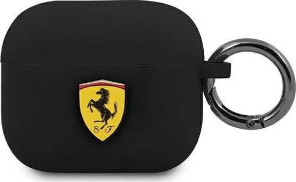 Kuti për dëgjuese AirPods 3 Ferrari FeA3SILBK, e zezë