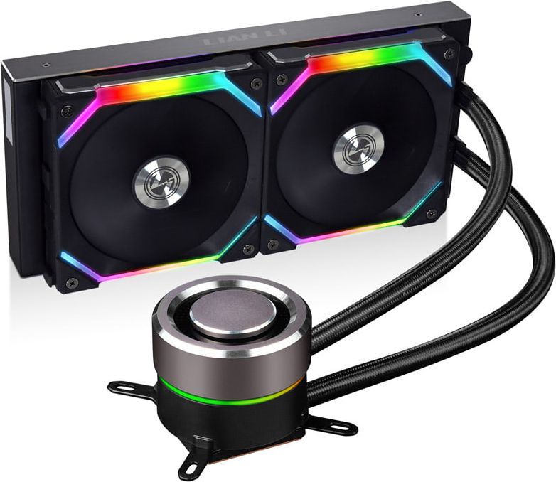 Ftohës uji për procesor Lian Li Galahad 240 SL V2, radiator 240mm, ARGB, i zi