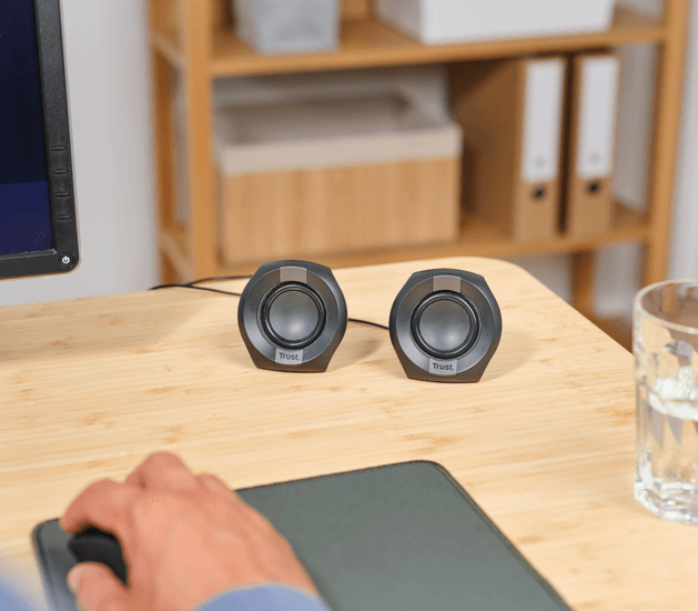 Set i altoparlantëve Trust Polo, 2.0, Compact USB, i zi