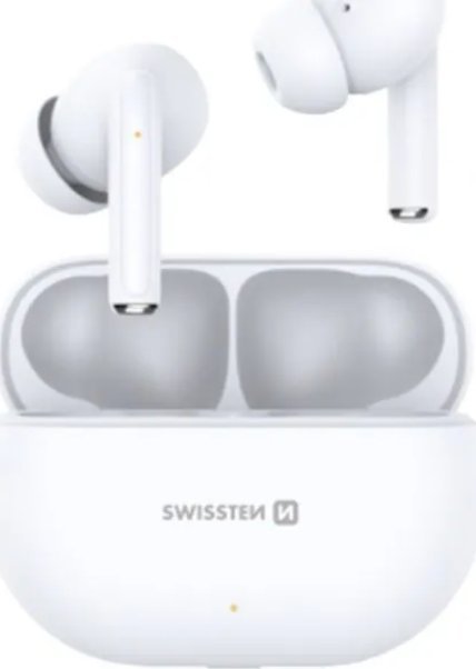 Bluetooth слушалки Swissten PRO Tune, со микрофон, со кутија за полнење, црни