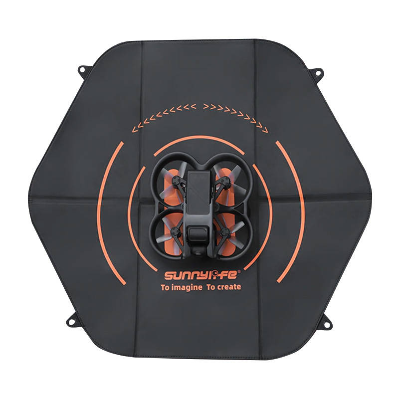 Tapet ulje droni Sunnylife Landing Pad, 60cm, i palosshëm, dyanshëm kuqe e zezë