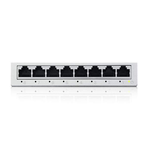 Switch rrjeti Zyxel GS-108B V5, 8 porta, Gigabit, gri