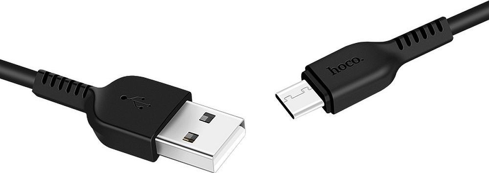 Kabllo USB Hoco USB A në USB C, 1 m, e zezë