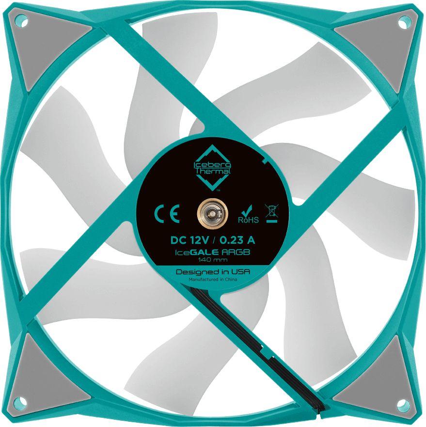 Ftohës Iceberg IceGALE ARGB, 140 mm, i gjelbër