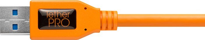 Kabllo USB Tether Tools CUC3215, USB A në USB C, 4.6 m, portokalli