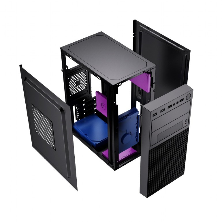 Kasa PC Gembird Fornax K300, ATX, USB 3.0, e zezë