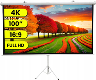 Екран за проектор Extralink 100", 16:9, ПВЦ, бел