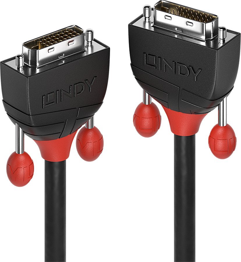 Kabllo Lindy DVI-D në DVI-D, 5m, e zezë