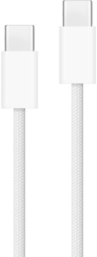 Kabllo karikimi Cubenest USB C në USB C, 60W, 1 m, 2 copë, e bardhë