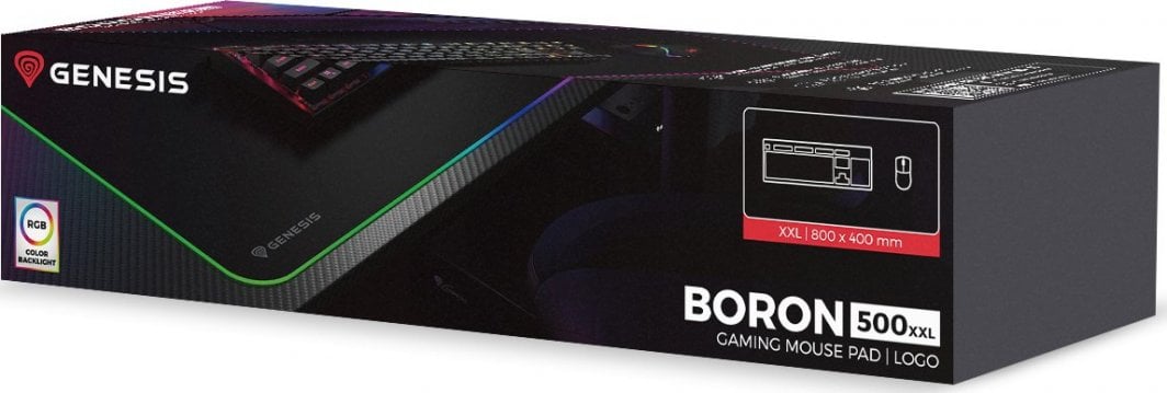Mauspad Genesis BORON 500, RGB, XXL