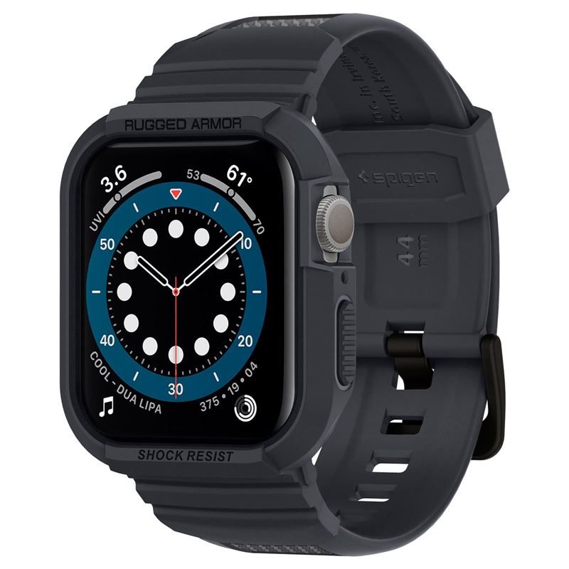 Mbështjellëse për Apple Watch 45mm/44mm Spigen Rugged Armor Pro, e hirtë