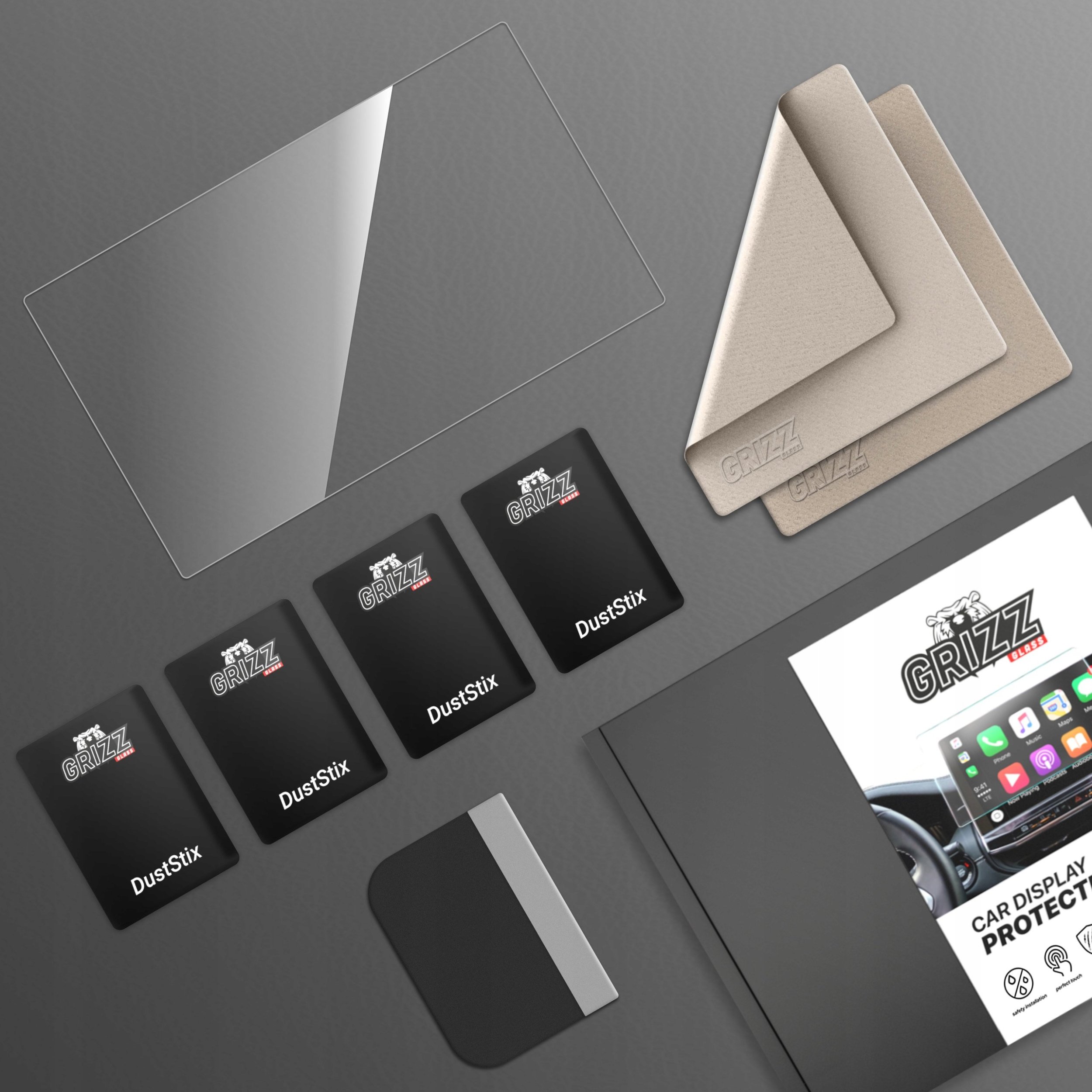 Film keramik për ekran makine GRIZZ, Skoda Kodiaq 9.2" Columbus 2016-2023, transparent