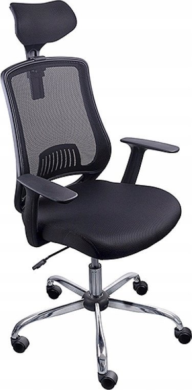 Karrige zyre Office Products Itaka, ergonomike, me mbështetëse koke, e zezë