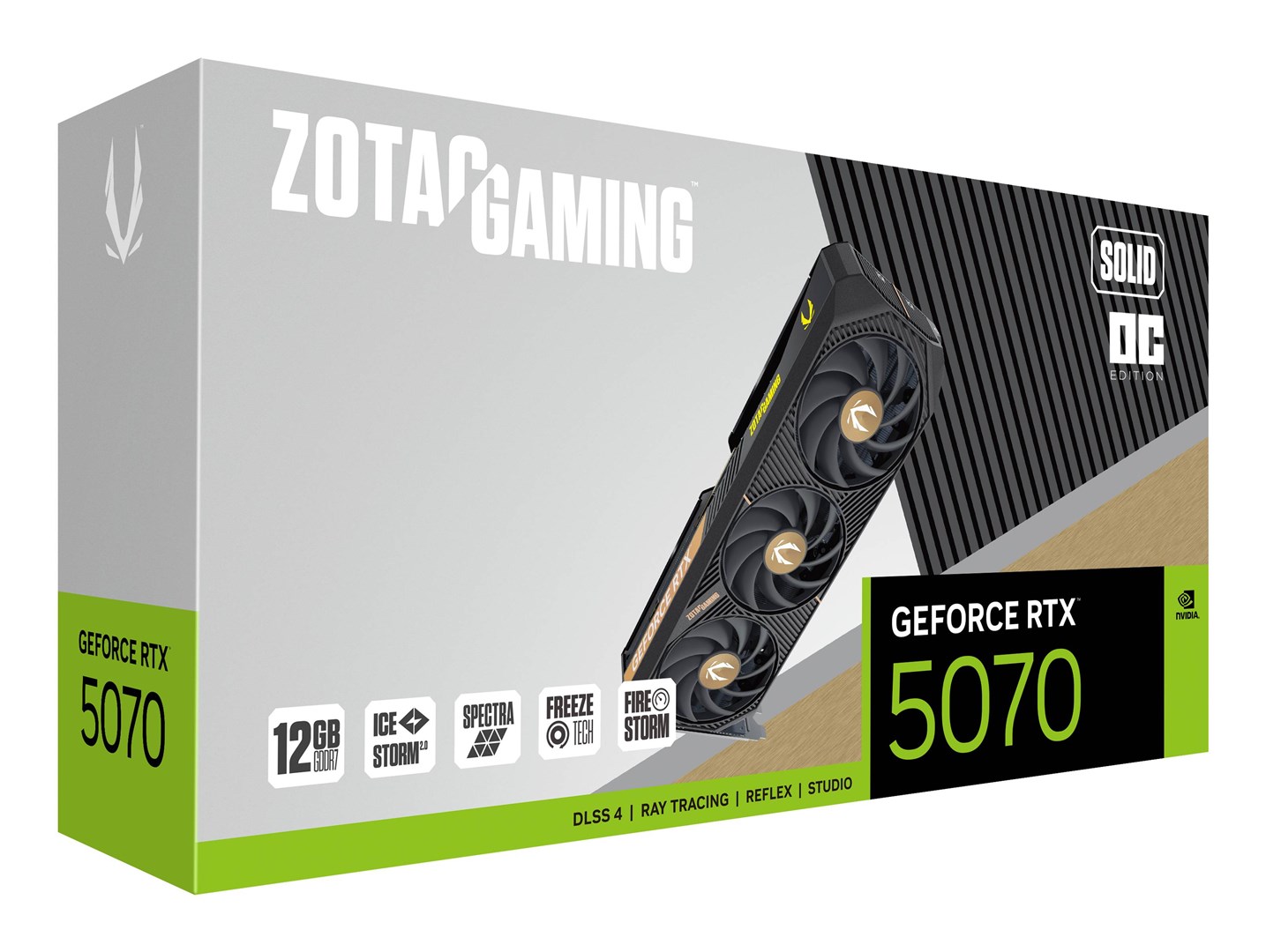Kartelë grafike Zotac GAMING GeForce RTX 5070 SOLID OC NVIDIA 12 GB GDDR7