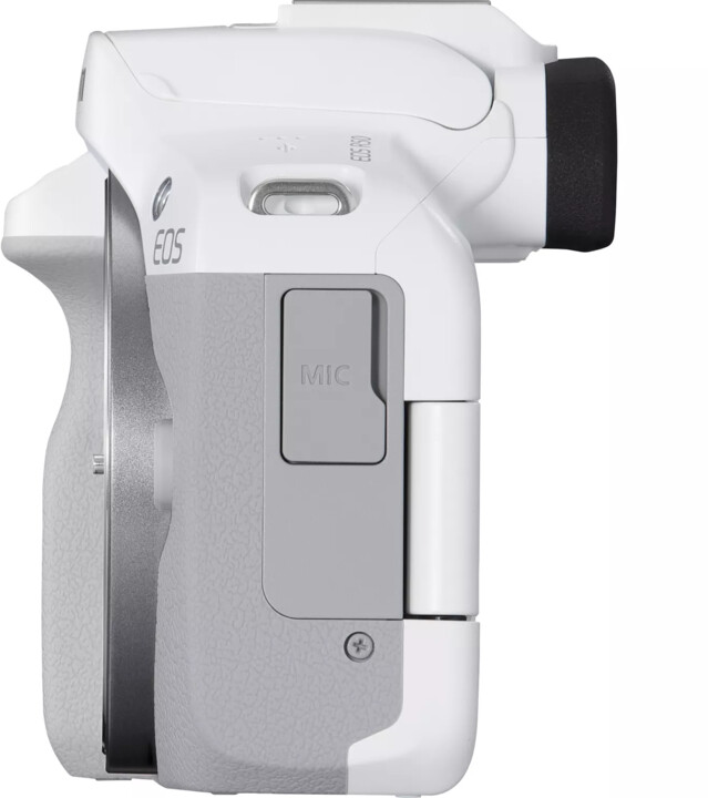 Kamerë Canon EOS R50, e bardhë + RF-S 18-45 IS STM