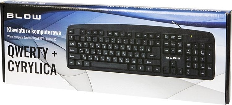 Tastierë Blow KP-104, me kabllo, RU, e zezë