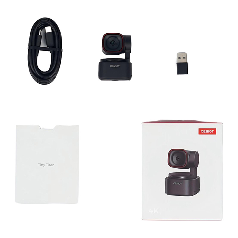 Webkamera OBSBOT Tiny 3 Lite, 4K, 48MP, e zezë