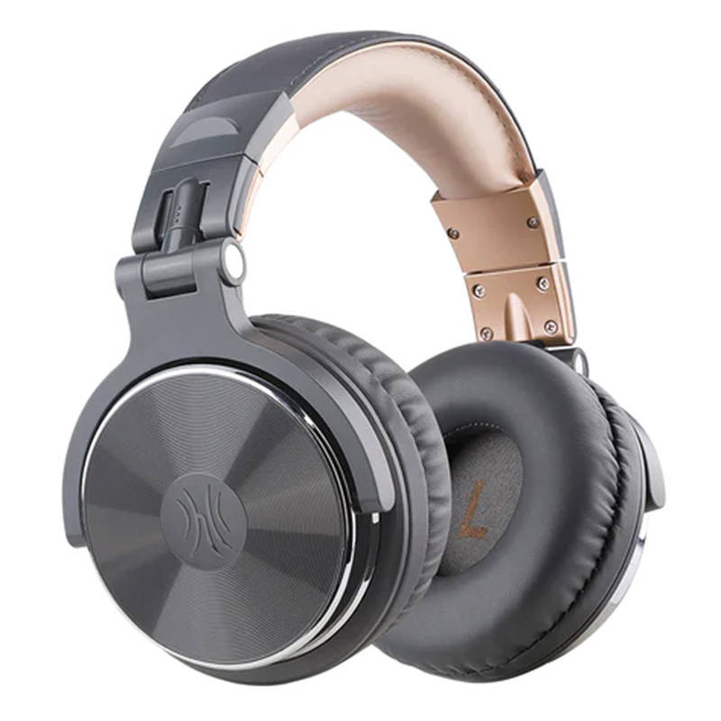 Kufje DJ OneOdio Pro10, on ear, me kabllo, gri metalike