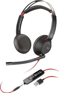 Kufje POLY Blackwire 5220, Stereo, USB-A, të zeza