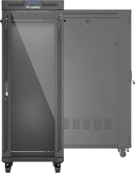 Kabinet rrjeti Lanberg FF01, 32U, 19", me derë xhami LCD, i zi