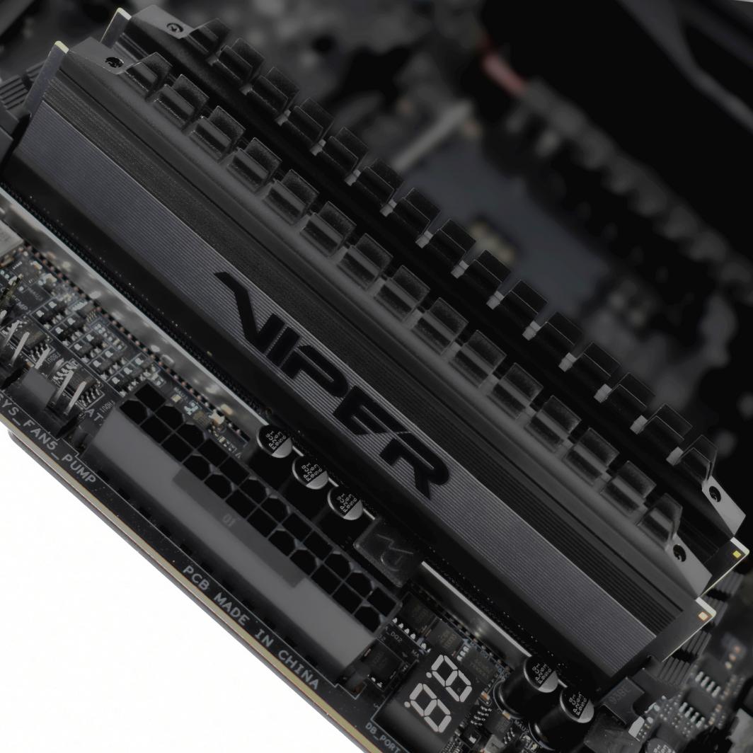 Memorie Patriot Viper 4 BLACKOUT, DDR4, 16 GB, 3200 MHz, CL16, PVB416G320C6K