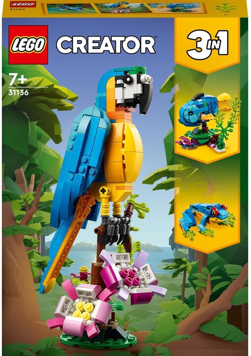 Set LEGO® Creator 31136 Exotic parrot, 253 pjesë