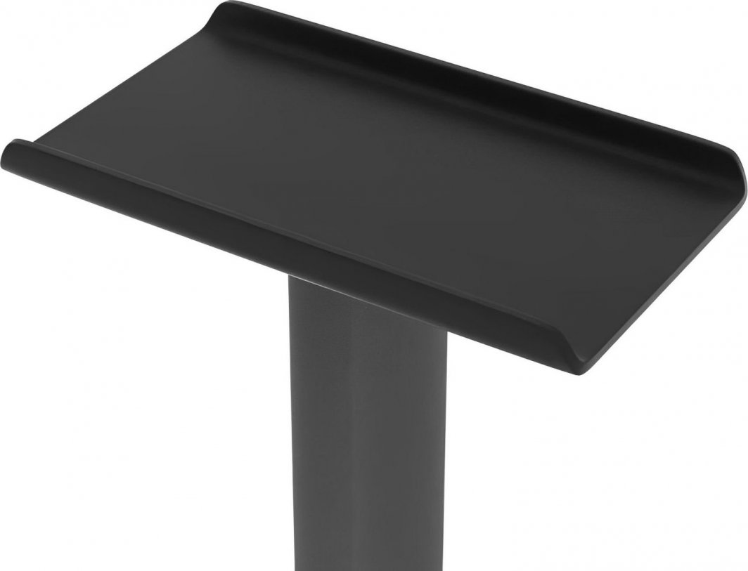 Mbajtëse për kufje Mozos D10, RGB, plastike, e zezë