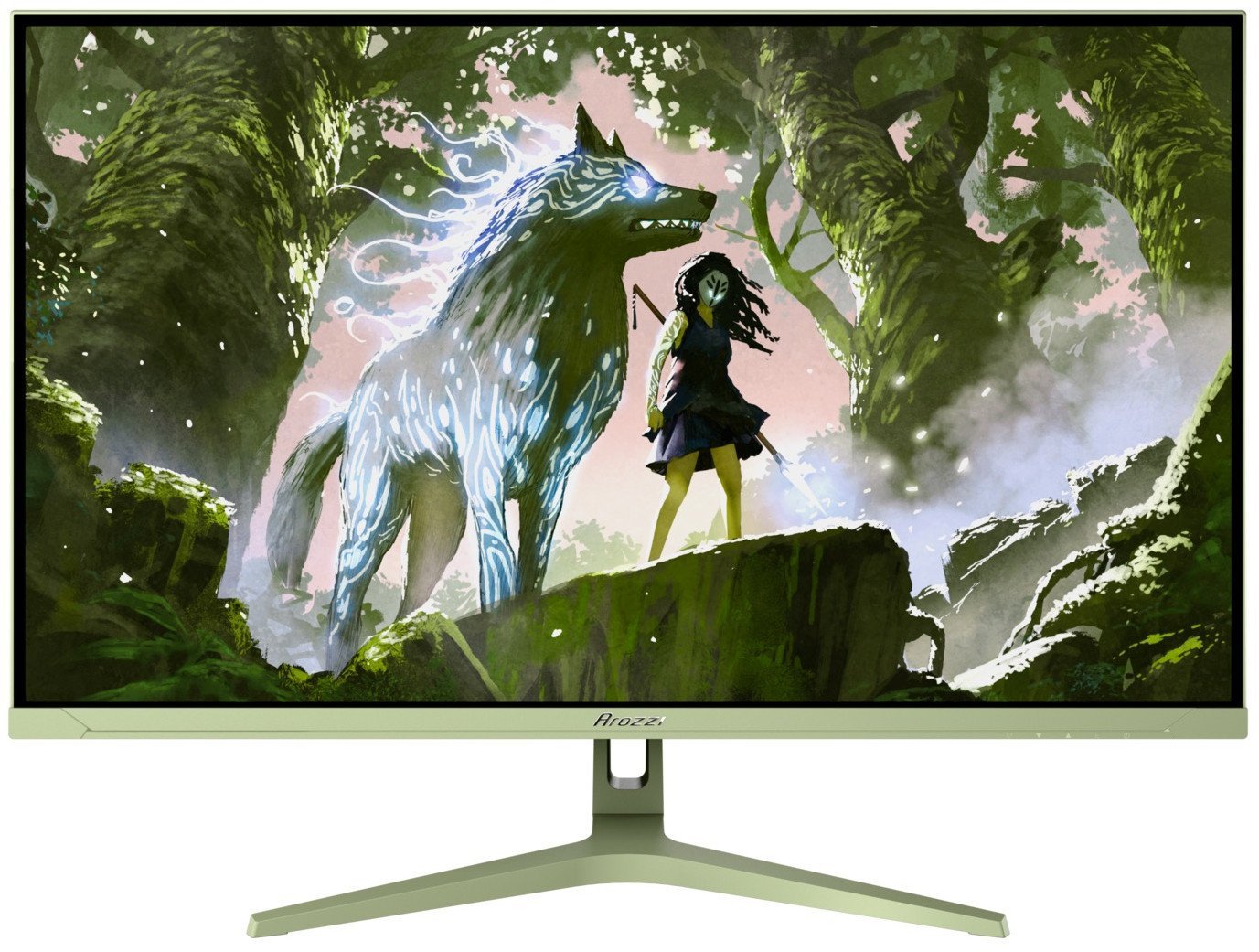 Monitor gaming Arozzi Nova 32", IPS, QHD 180Hz, jeshile Forest Green