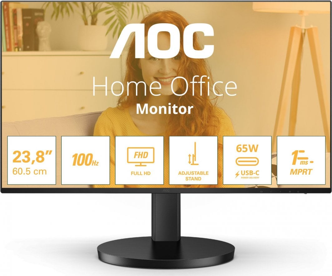 Монитор AOC 27B3CF2, 27", Full HD, 100Hz, црна