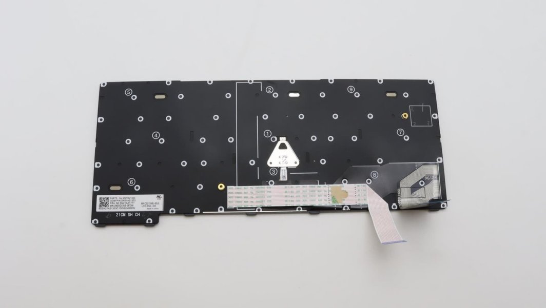 Tastierë laptopi Lenovo 5N21A21892, pjesë origjinale, e zezë